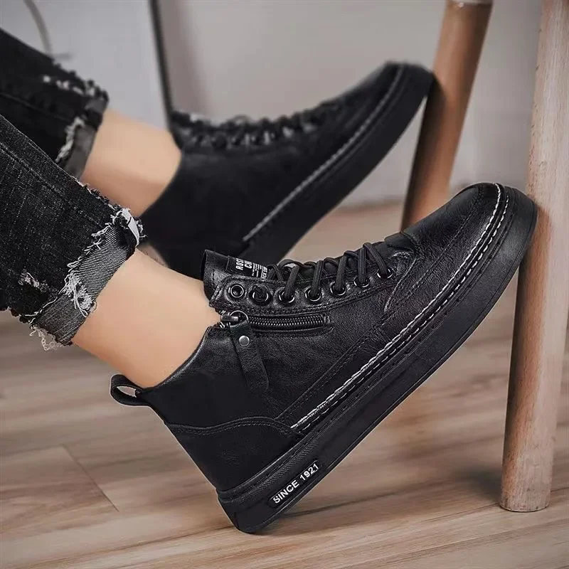 Mens Fashion Trainers - Men's Shoes Fashion High Top Sneakers