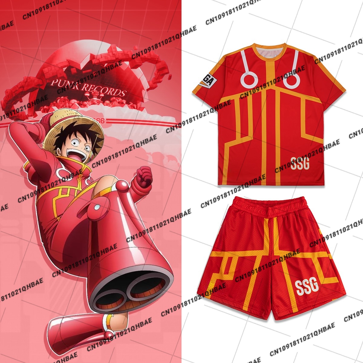 Mens Fashion Clothes - New Egghead Island Monkey D. Luffy
