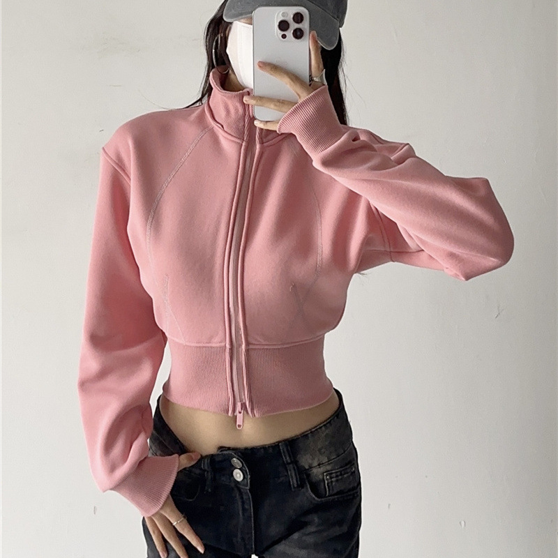 Women Crop Hoodie Sweatshirts  - огляд і ціна Mens Fashion Zip Up Hoodies