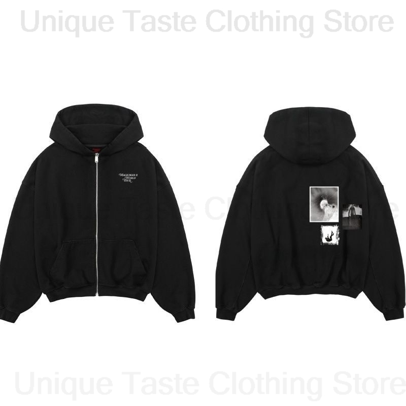 Jackson Wang MAGICMAN 2 Same Z - огляд і ціна Mens Fashion Zip Up Hoodies
