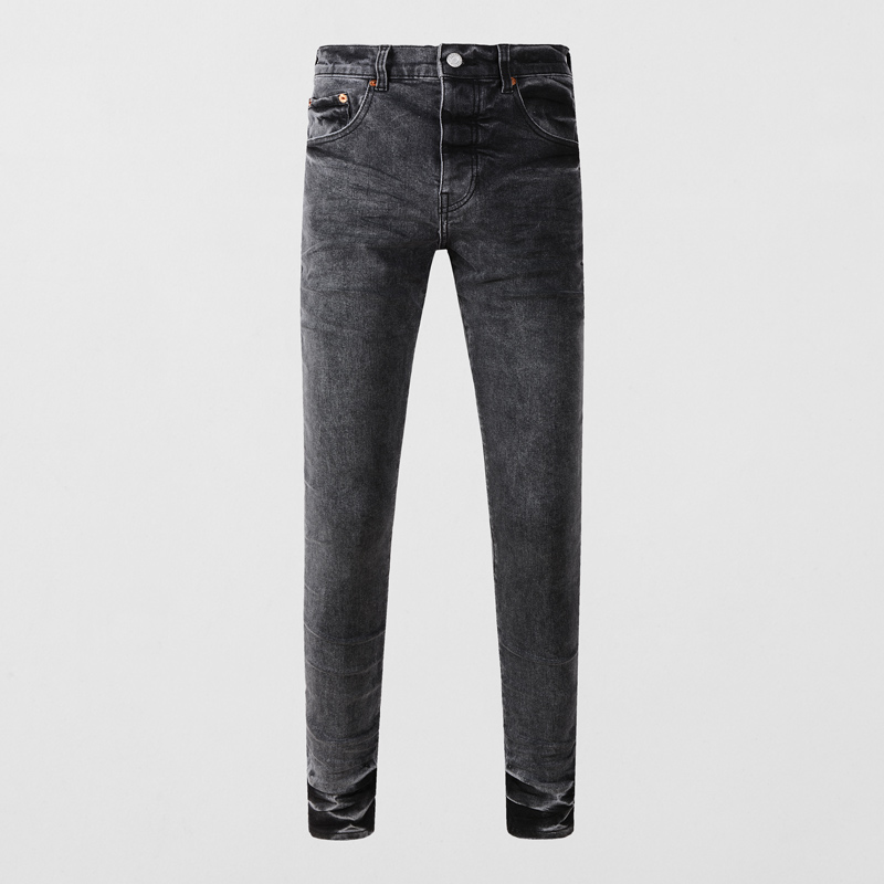 Y2K Fashion Men's Slim Fit Str - огляд і ціна Men'S Fashion Grey Jeans