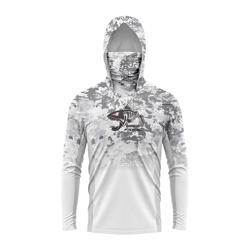 UPF50+ Hooded Fishing Shirt Bu - огляд і ціна Mens Fashion Summer