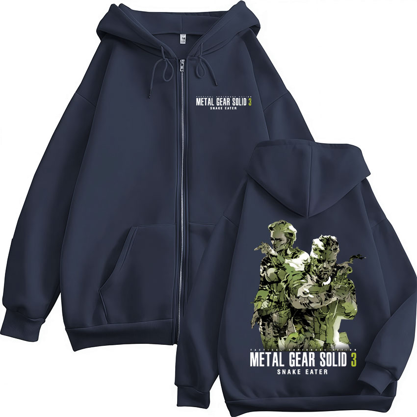 Game Metal Gear Solid 3 Snake  - огляд і ціна Mens Fashion Zip Up Hoodies