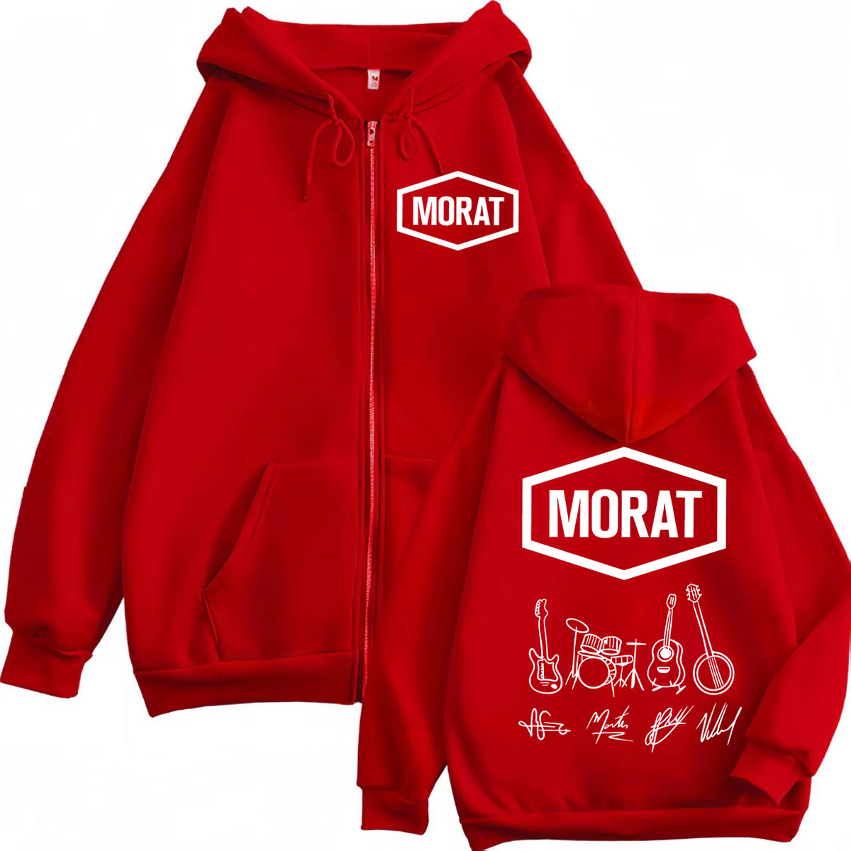 Morat Colombia Band Merch Zipp - огляд і ціна Mens Fashion Zip Up Hoodies