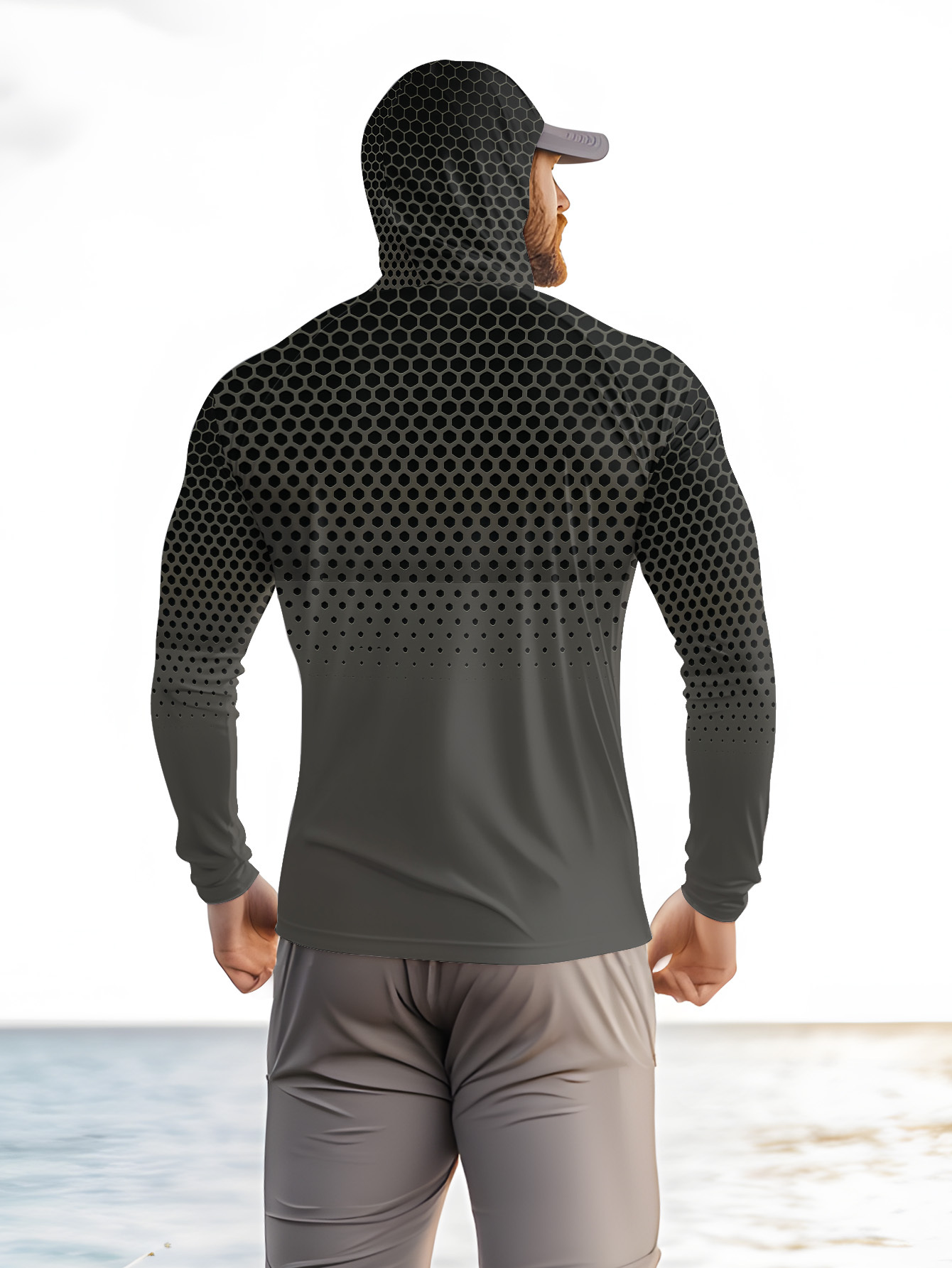 Men Summer UPF50+ Fishing Hood - огляд і ціна Mens Fashion Summer