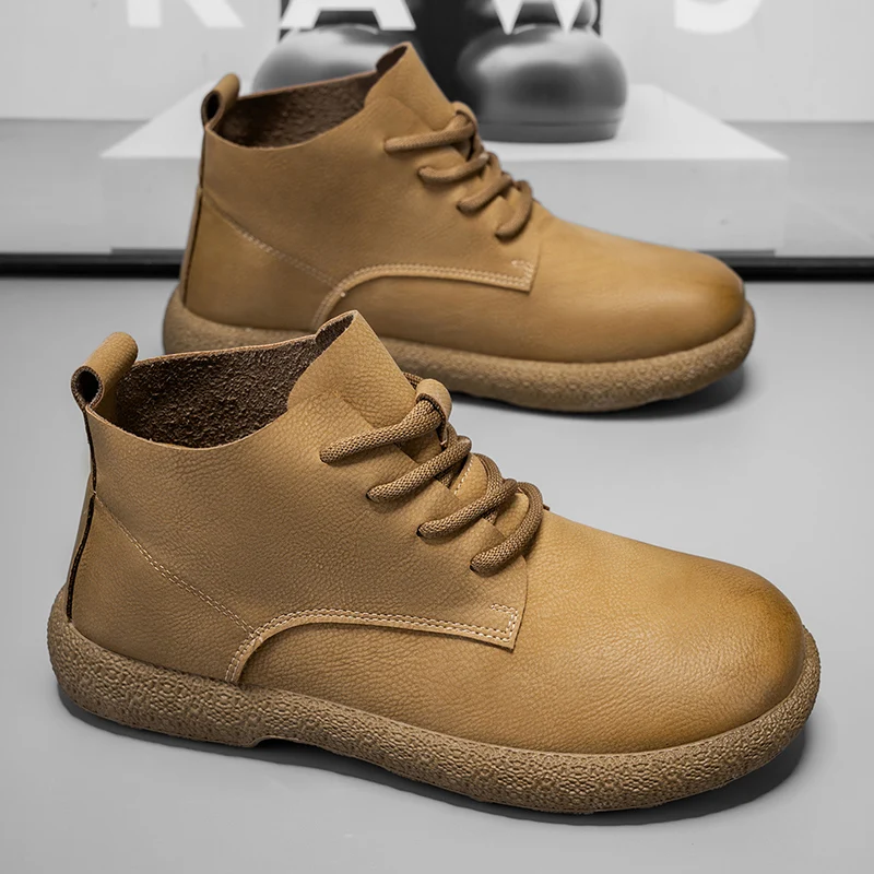 Men Ankle Boots Brown Short Bo - огляд і ціна Men'S Fashion News