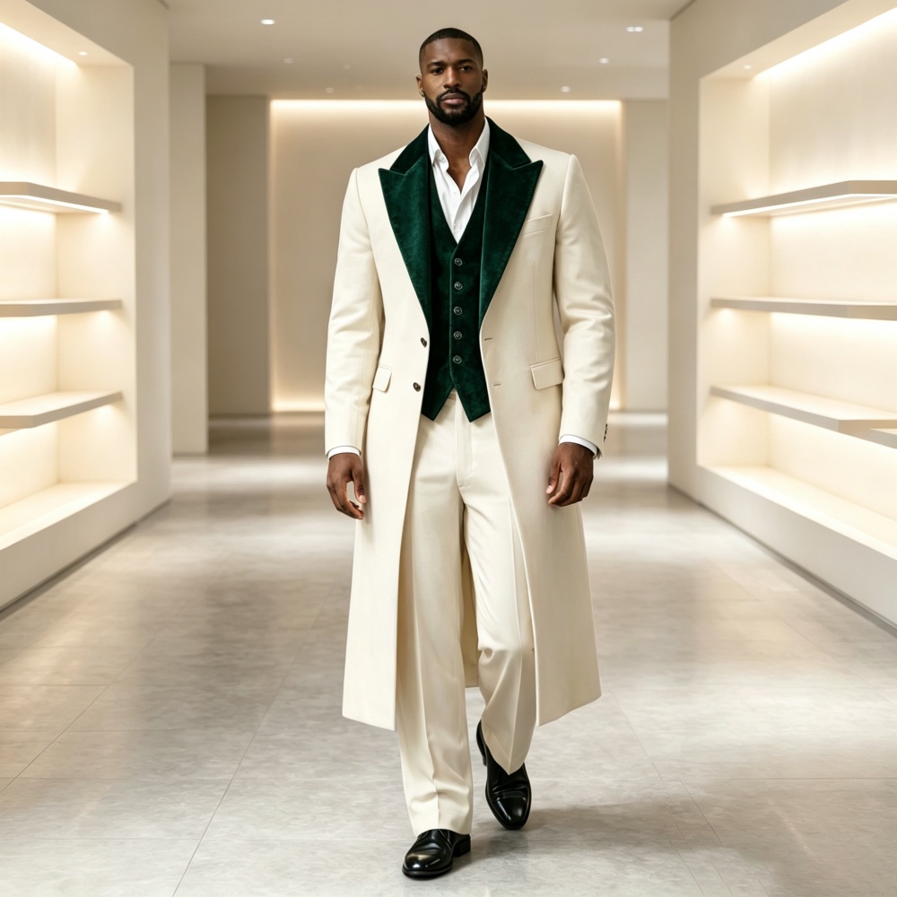 Long Style Three Pieces Men Su - огляд і ціна Men'S Fashion X