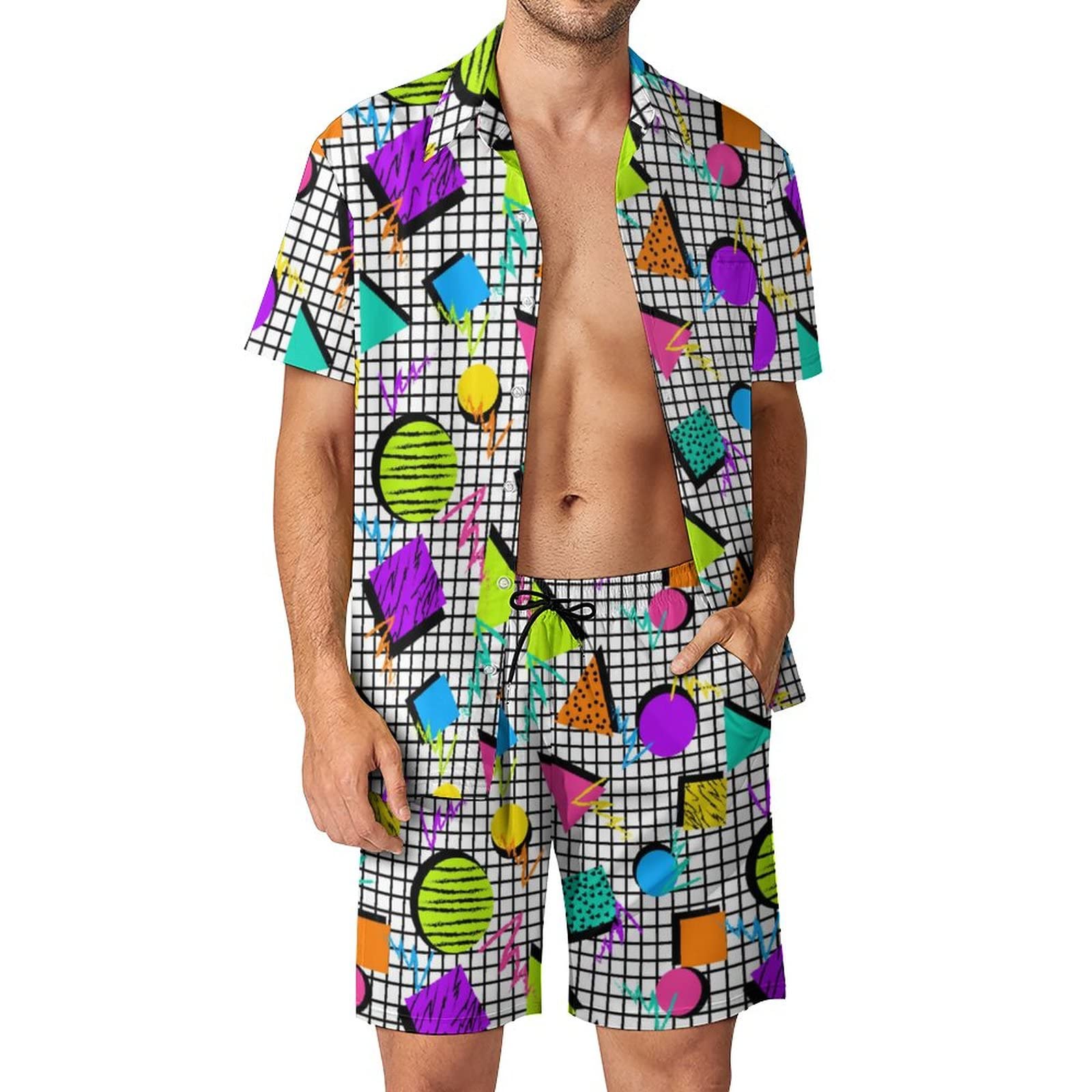 Summer Irregular Geometric 3D  - огляд і ціна Mens Fashion Clothes