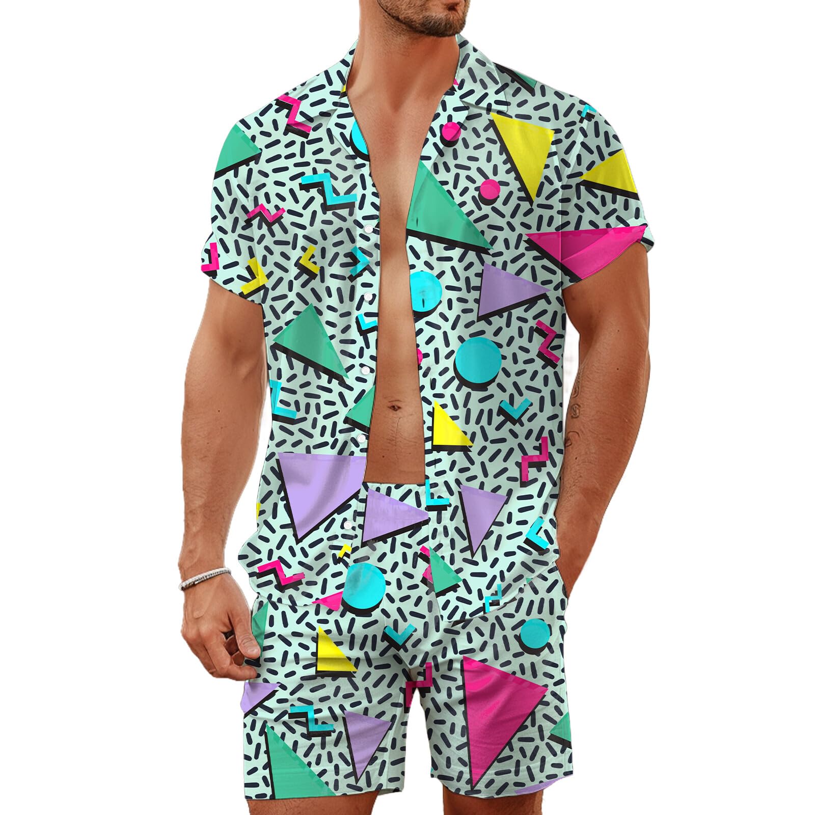 Summer Irregular Geometric 3D  - огляд і ціна Mens Fashion Clothes