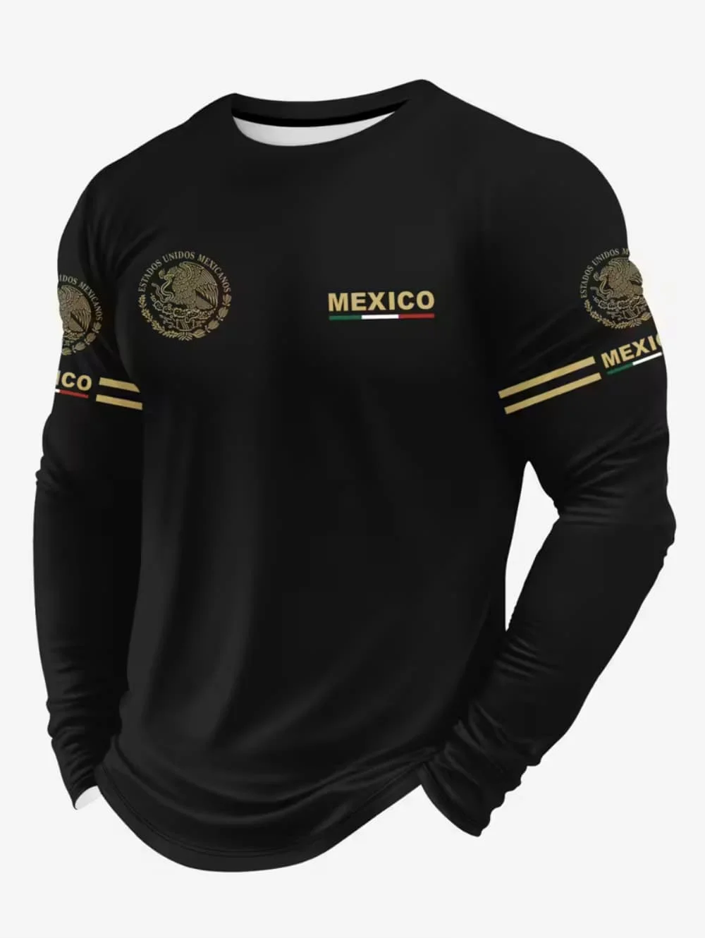Men's Mexico Eagle Print T‑Shi - огляд і ціна Mens Fashion Clothes