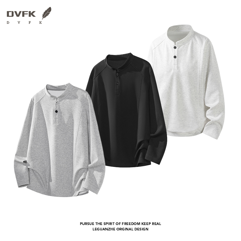 Men Raglan Sleeve Henley Long  - огляд і ціна Mens Fashion Summer