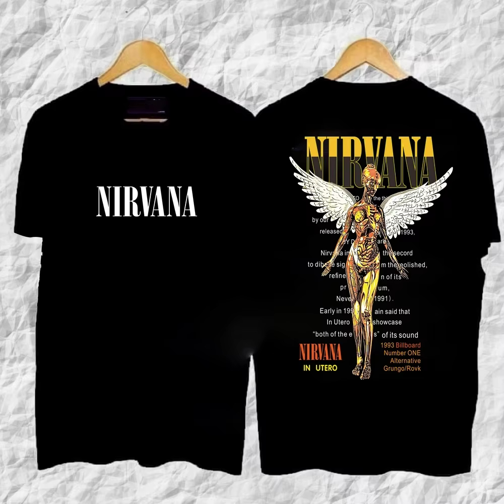 Nirvana Rock Band Classic Albu - огляд і ціна Poster Men Fashion